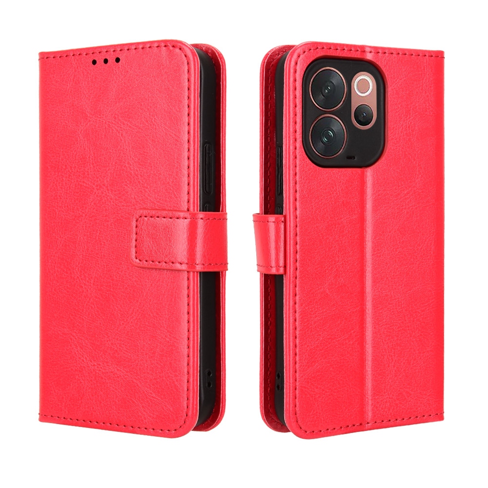 Crazy knížkové pouzdro na Vivo V70 5G - červené