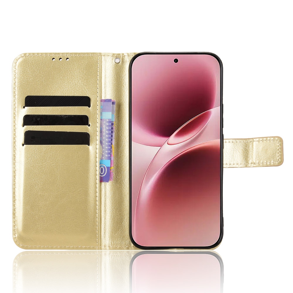 Crazy knížkové pouzdro na Vivo V70 5G - zlaté