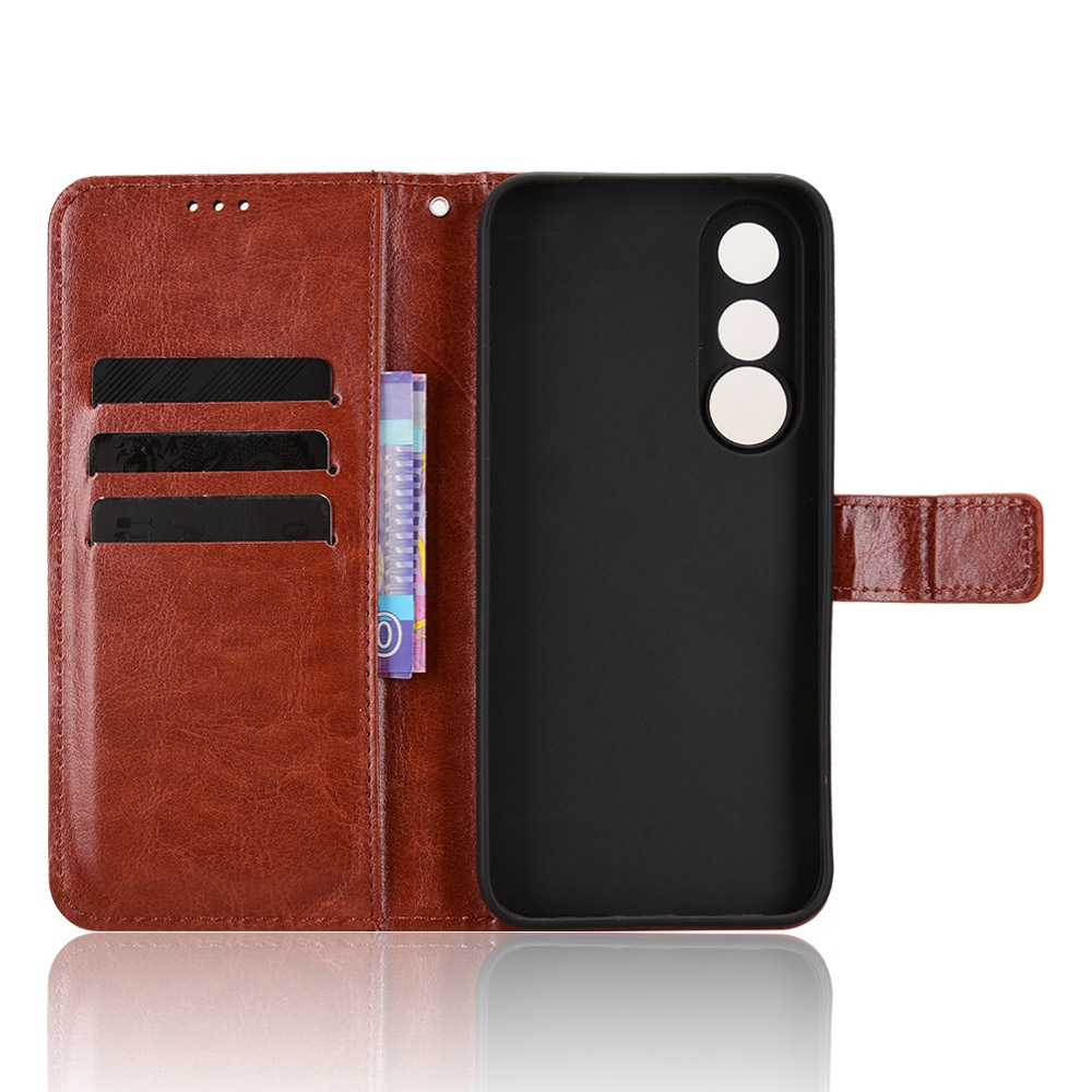 Crazy knížkové pouzdro na Vivo V70 FE 5G - hnědé
