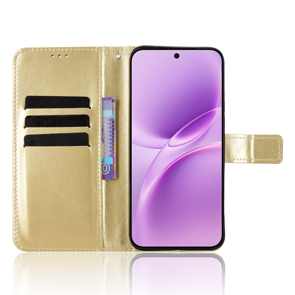 Crazy knížkové pouzdro na Vivo V70 FE 5G - zlaté