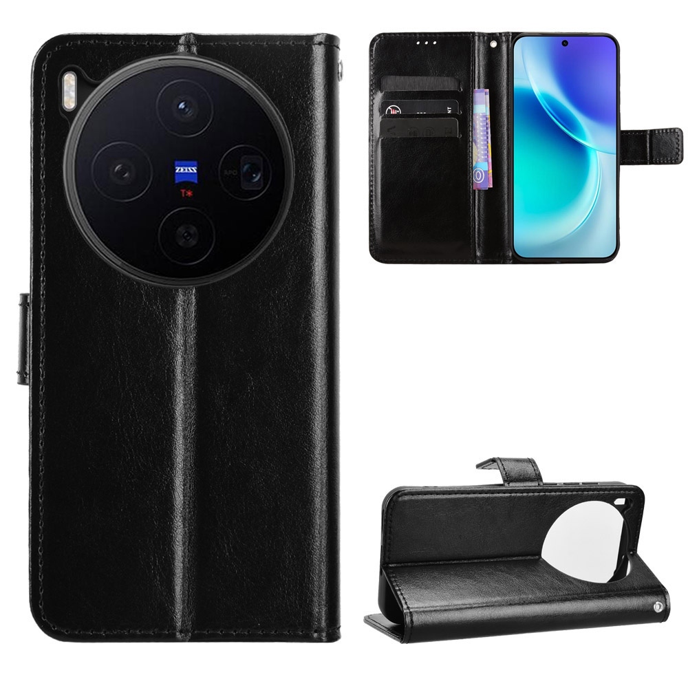 Crazy knížkové pouzdro na Vivo X300 5G - černé