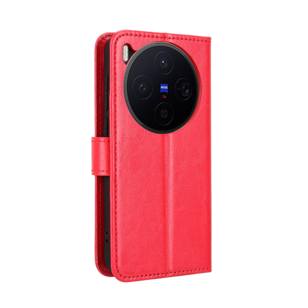 Crazy knížkové pouzdro na Vivo X300 5G - červené