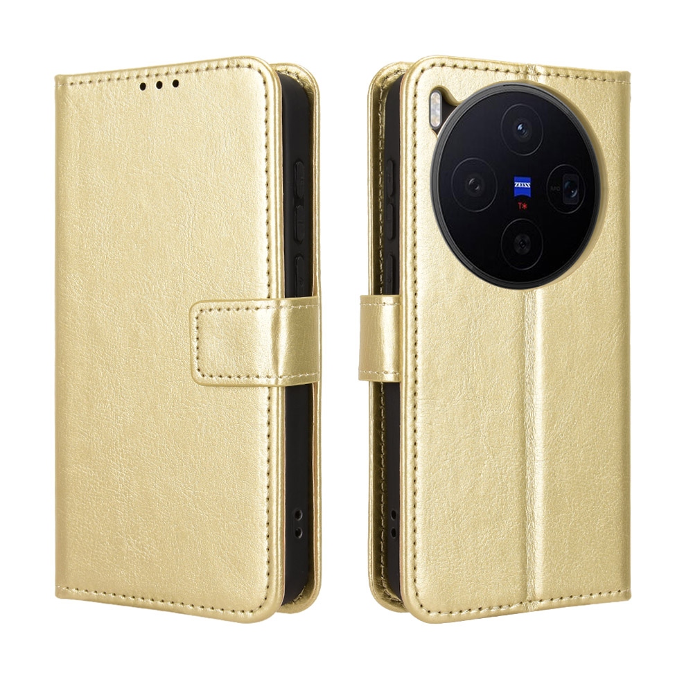 Crazy knížkové pouzdro na Vivo X300 5G - zlaté