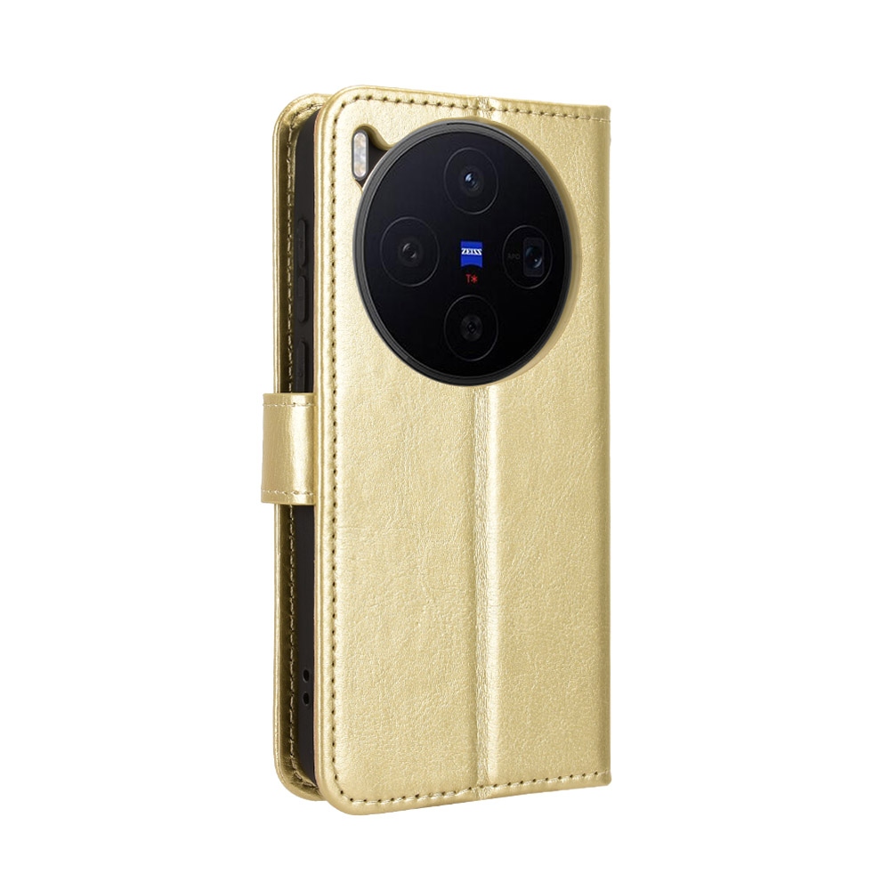 Crazy knížkové pouzdro na Vivo X300 5G - zlaté