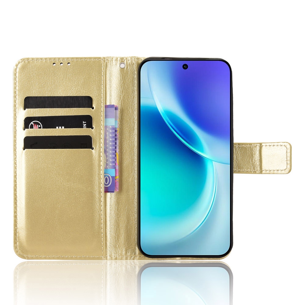 Crazy knížkové pouzdro na Vivo X300 5G - zlaté