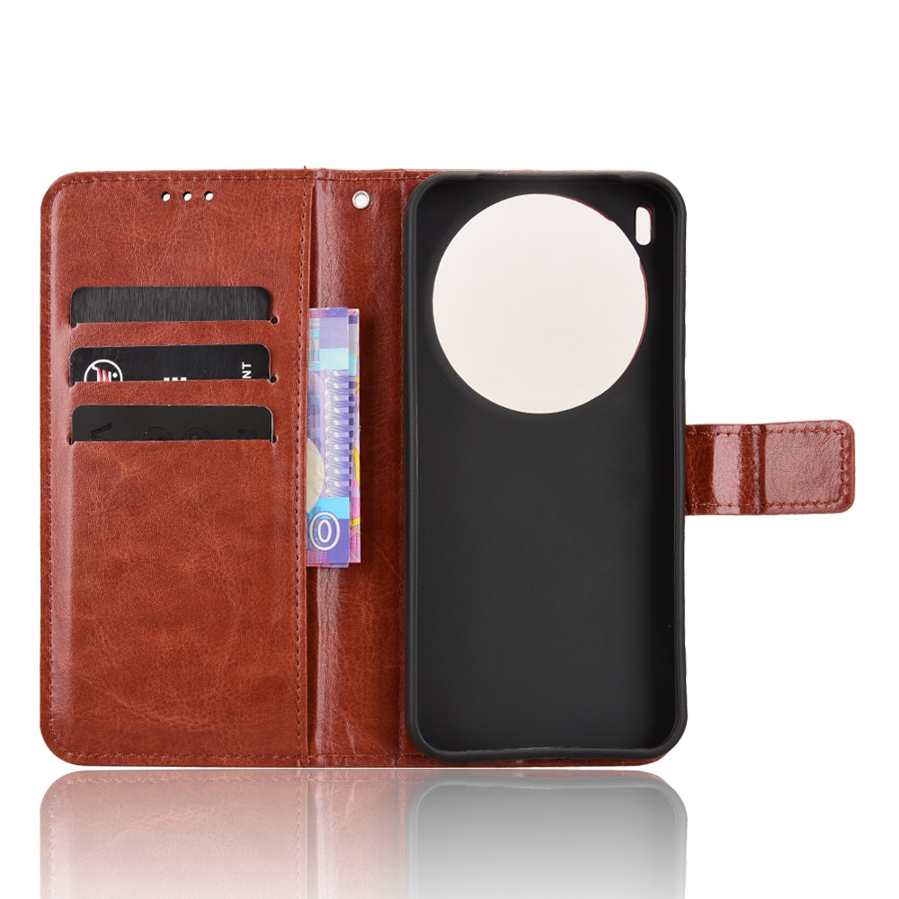 Crazy knížkové pouzdro na Vivo X300 Pro 5G - hnědé