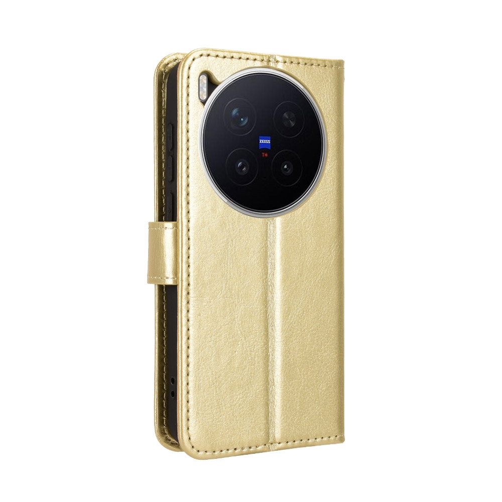 Crazy knížkové pouzdro na Vivo X300 Pro 5G - zlaté