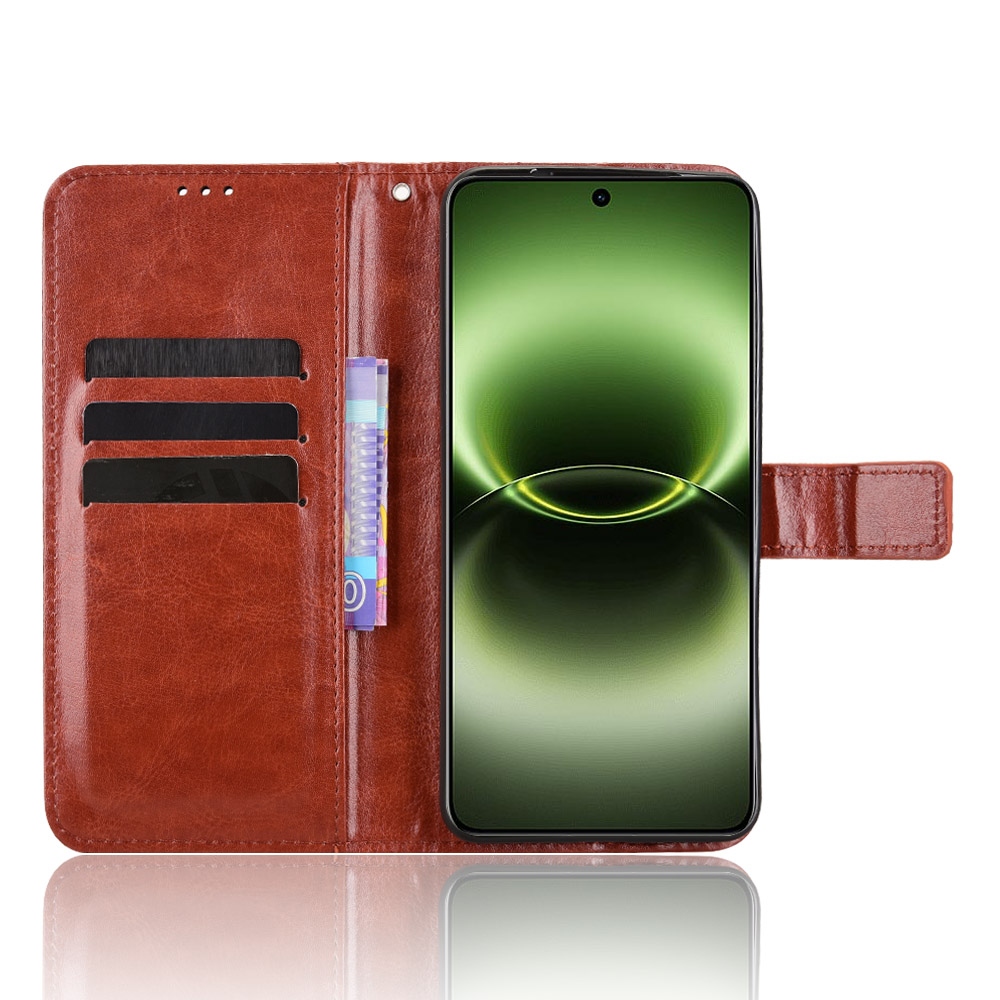 Crazy knížkové pouzdro na Vivo X300 Ultra 5G - hnědé