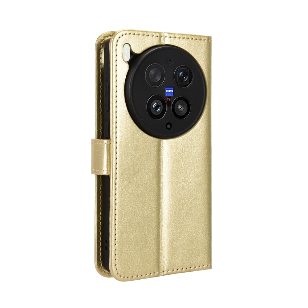 Crazy knížkové pouzdro na Vivo X300 Ultra 5G - zlaté