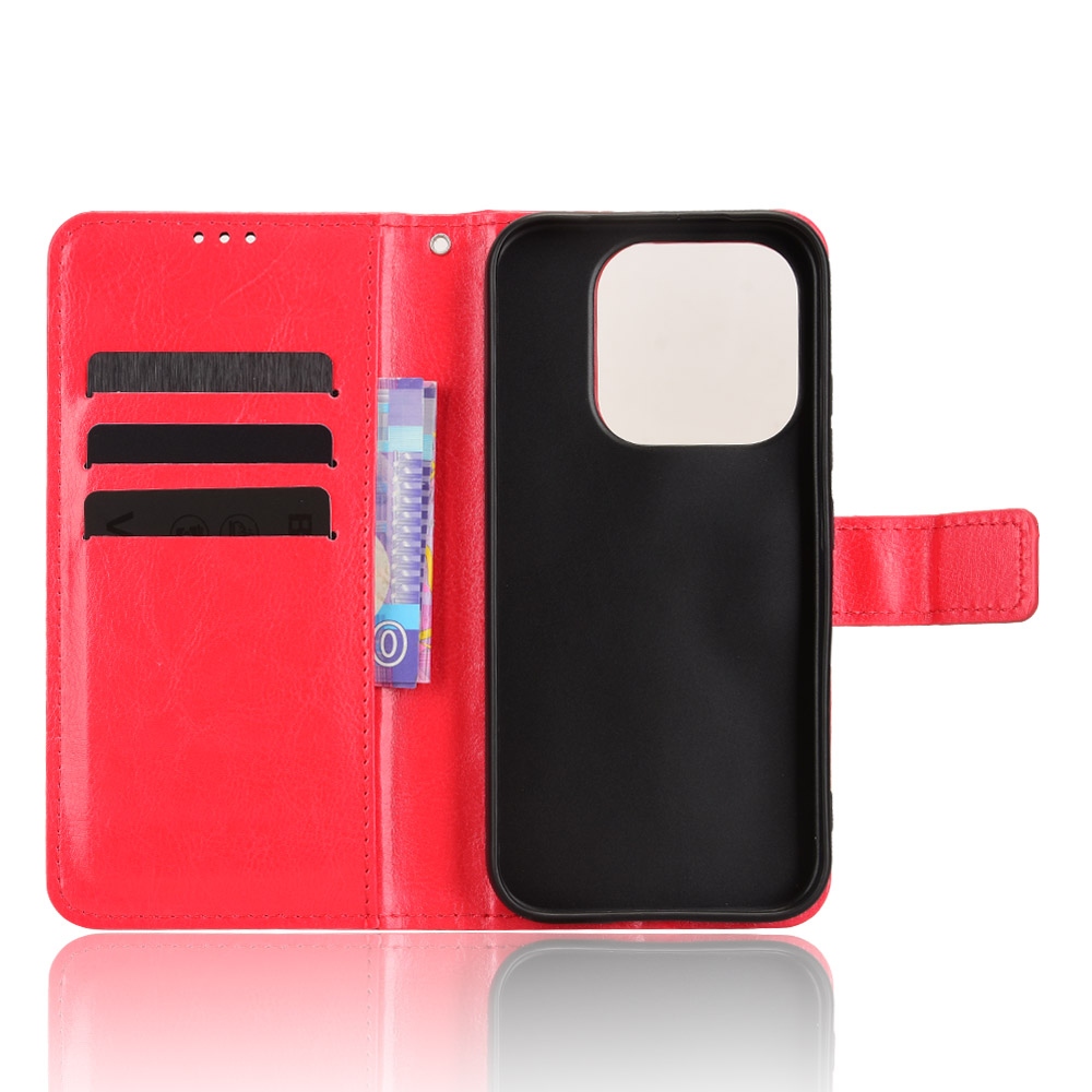 Crazy knížkové pouzdro na Xiaomi 17 - červené