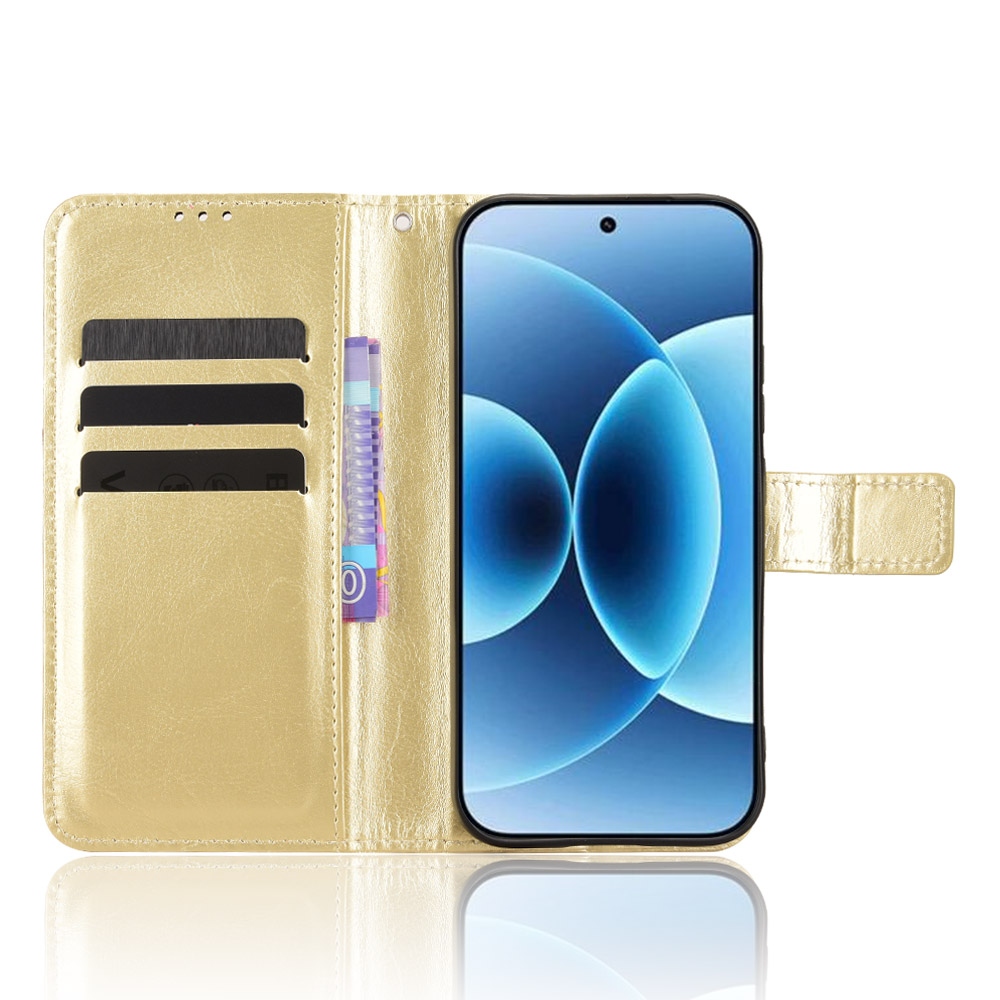 Crazy knížkové pouzdro na Xiaomi 17 - zlaté