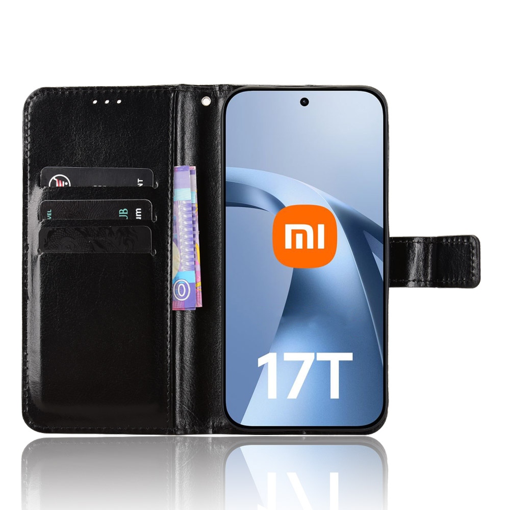 Crazy knížkové pouzdro na Xiaomi 17T - černé