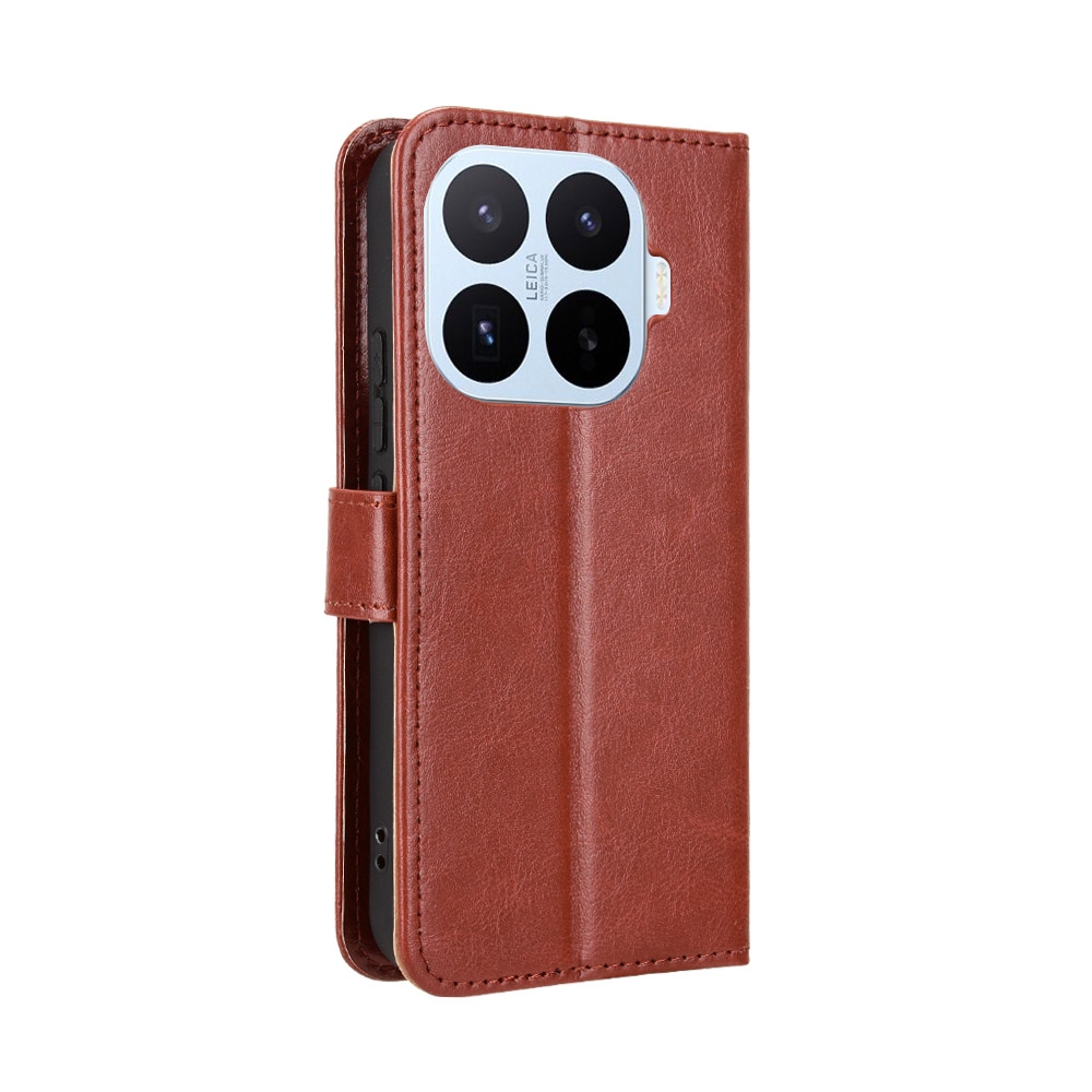 Crazy knížkové pouzdro na Xiaomi 17T - hnědé