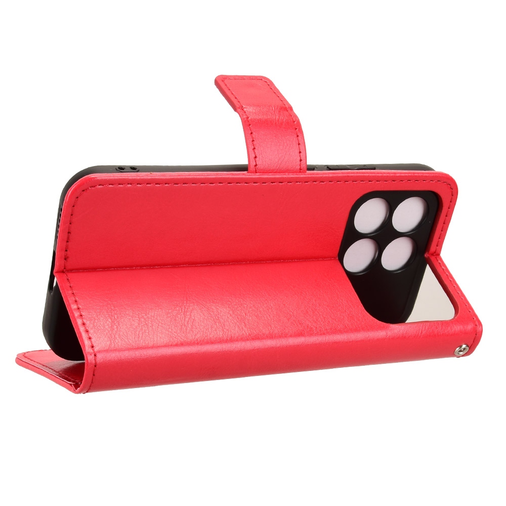 Crazy knížkové pouzdro na Xiaomi Poco F8 Pro 5G - červené