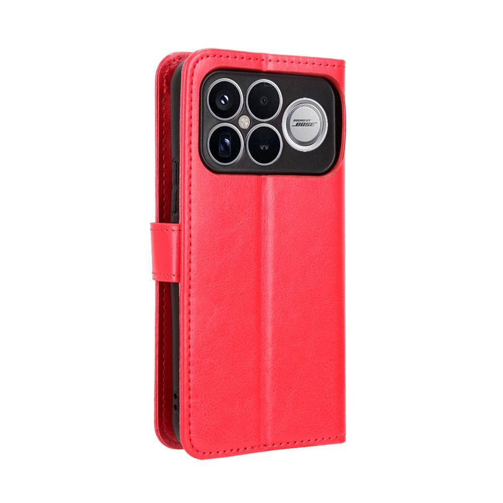 Crazy knížkové pouzdro na Xiaomi Poco F8 Ultra 5G - červené