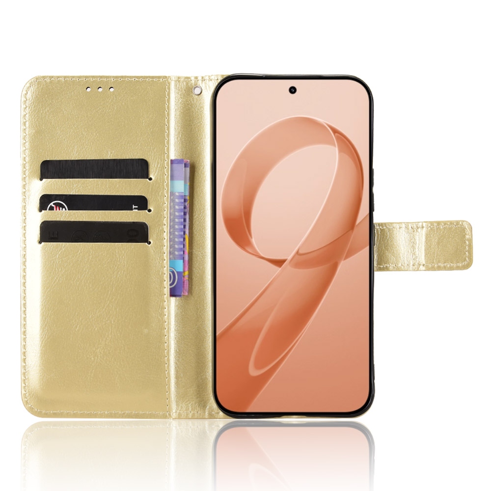 Crazy knížkové pouzdro na Xiaomi Poco F8 Ultra 5G - zlaté