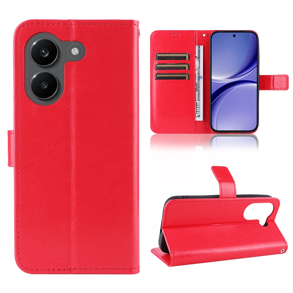 Crazy knížkové pouzdro na Xiaomi Poco X8 Pro 5G - červené