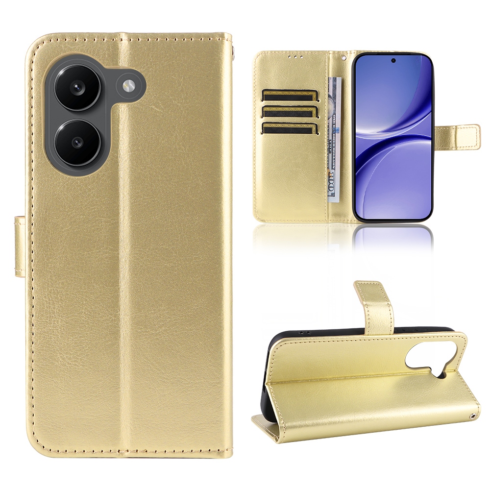 Crazy knížkové pouzdro na Xiaomi Poco X8 Pro 5G - zlaté