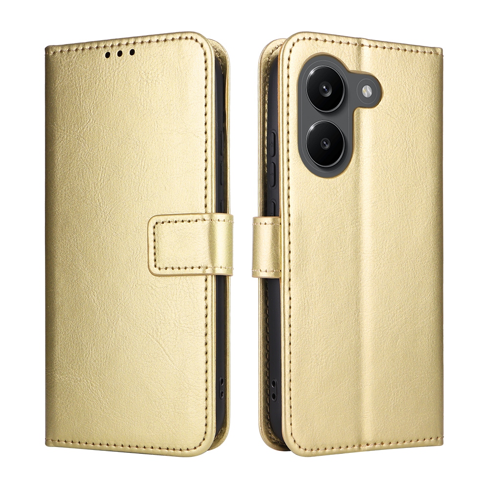 Crazy knížkové pouzdro na Xiaomi Poco X8 Pro 5G - zlaté