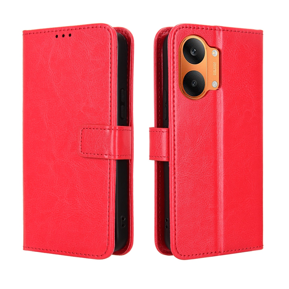 Crazy knížkové pouzdro na Xiaomi Poco X8 Pro Max 5G - červené