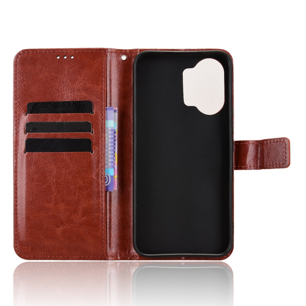 Crazy knížkové pouzdro na Xiaomi Poco X8 Pro Max 5G - hnědé