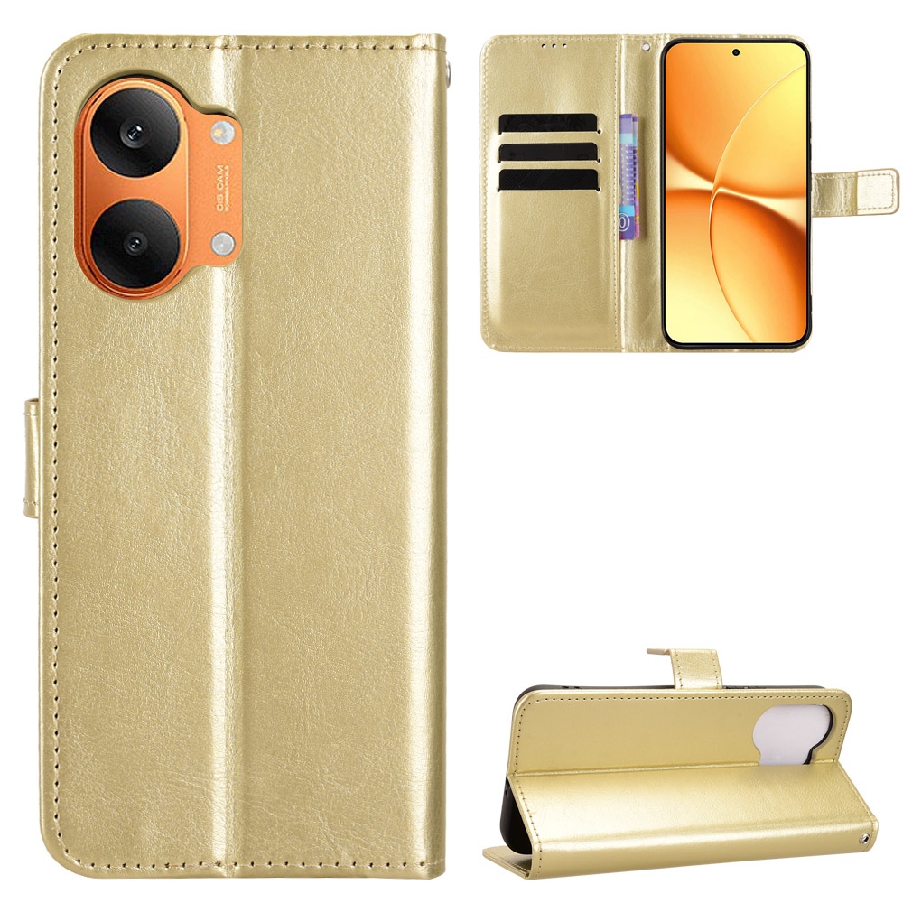 Crazy knížkové pouzdro na Xiaomi Poco X8 Pro Max 5G - zlaté