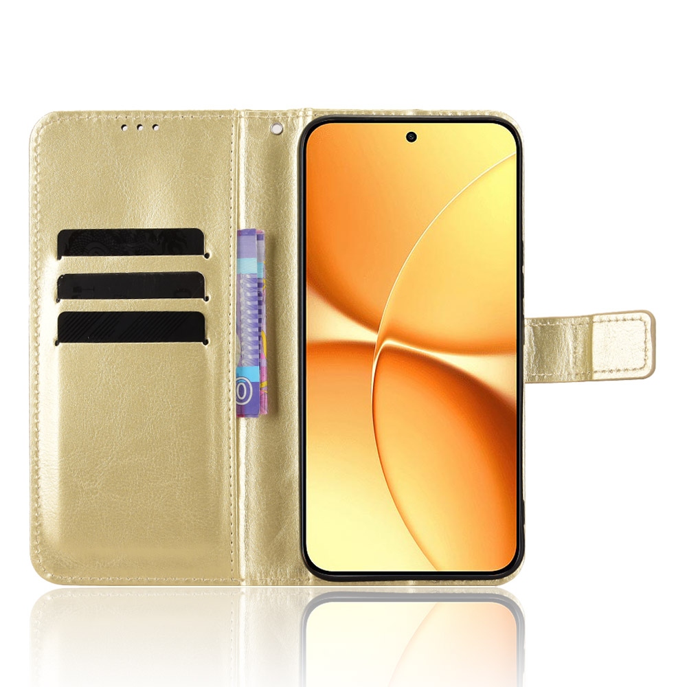 Crazy knížkové pouzdro na Xiaomi Poco X8 Pro Max 5G - zlaté