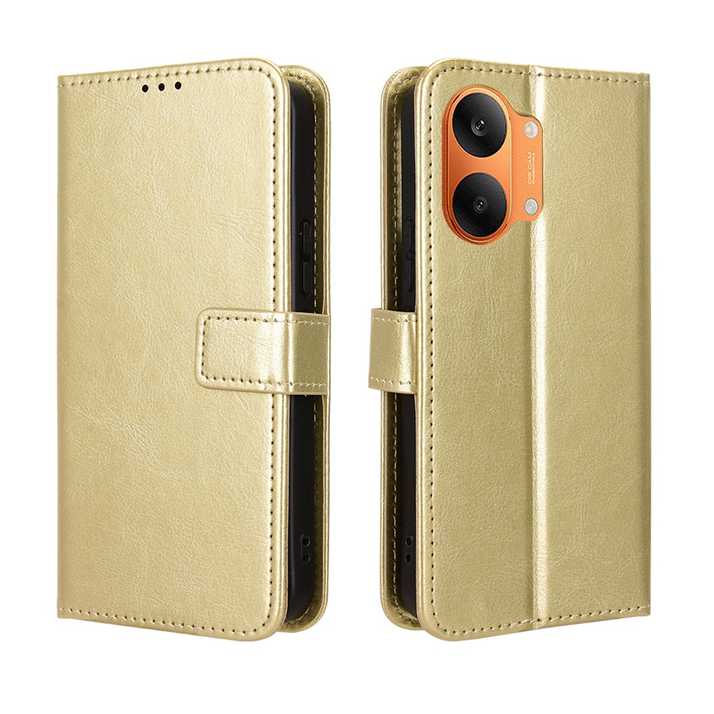 Crazy knížkové pouzdro na Xiaomi Poco X8 Pro Max 5G - zlaté