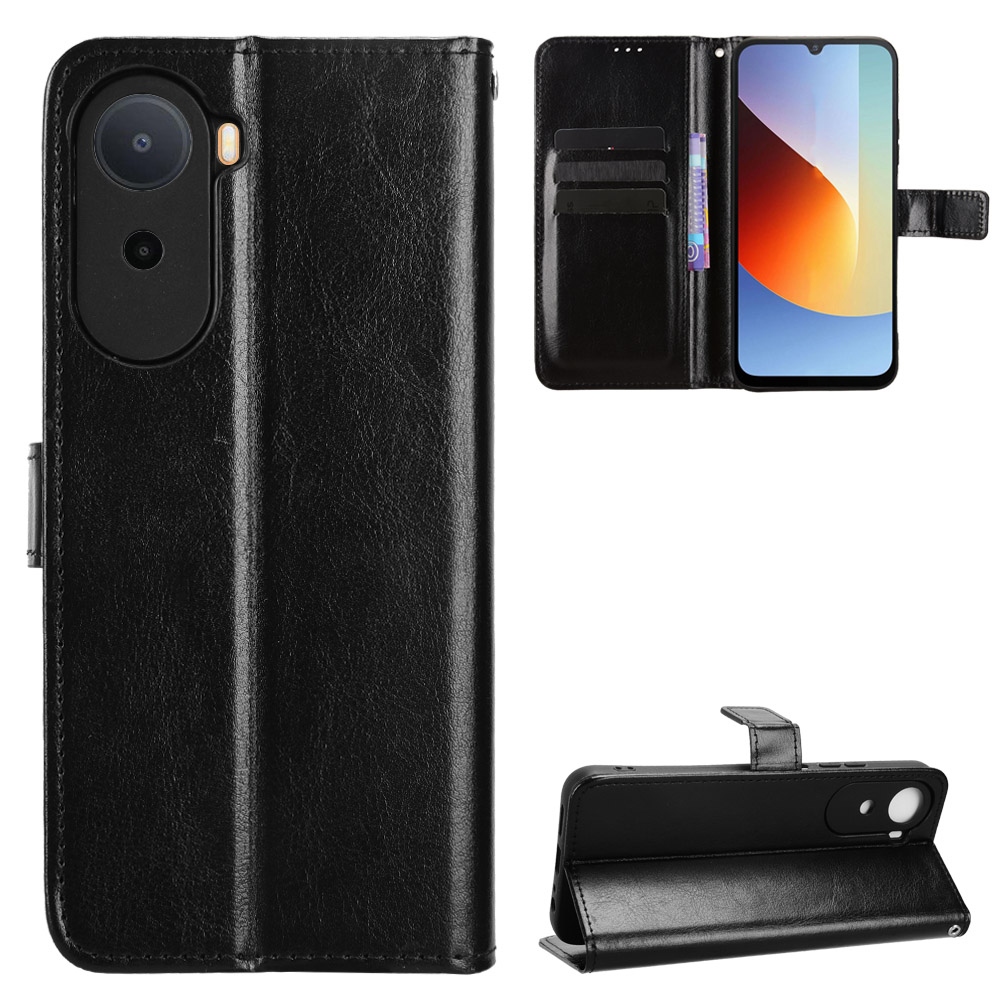 Crazy knížkové pouzdro na Xiaomi Redmi A7 Pro - černé
