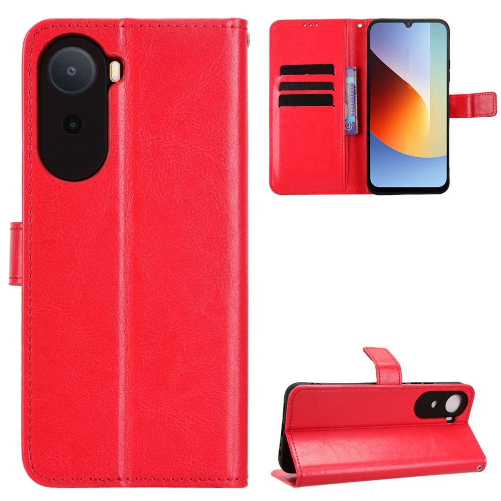 Crazy knížkové pouzdro na Xiaomi Redmi A7 Pro - červené