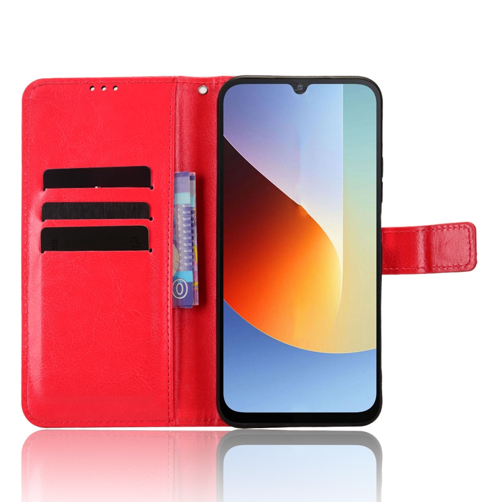 Crazy knížkové pouzdro na Xiaomi Redmi A7 Pro - červené