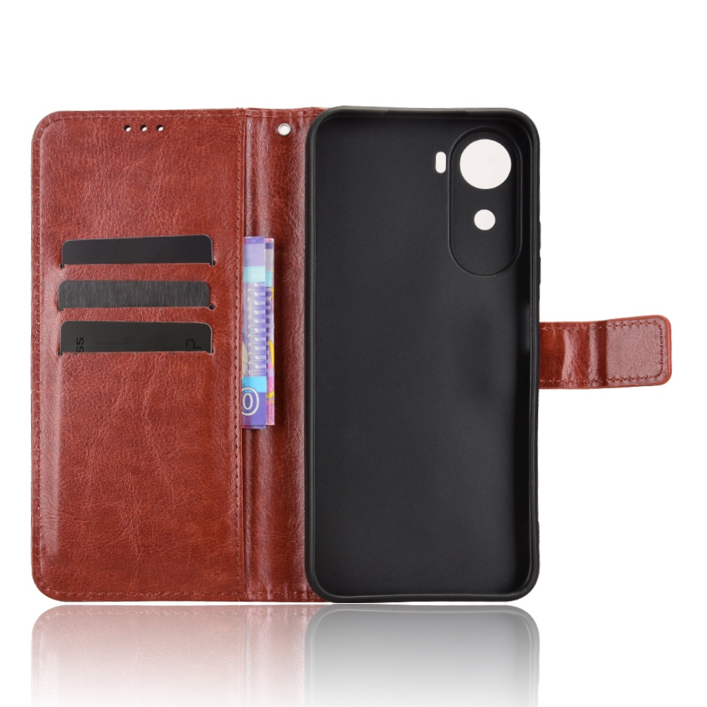 Crazy knížkové pouzdro na Xiaomi Redmi A7 Pro - hnědé