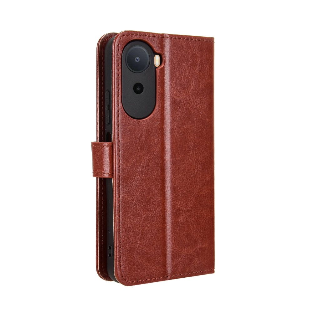 Crazy knížkové pouzdro na Xiaomi Redmi A7 Pro - hnědé
