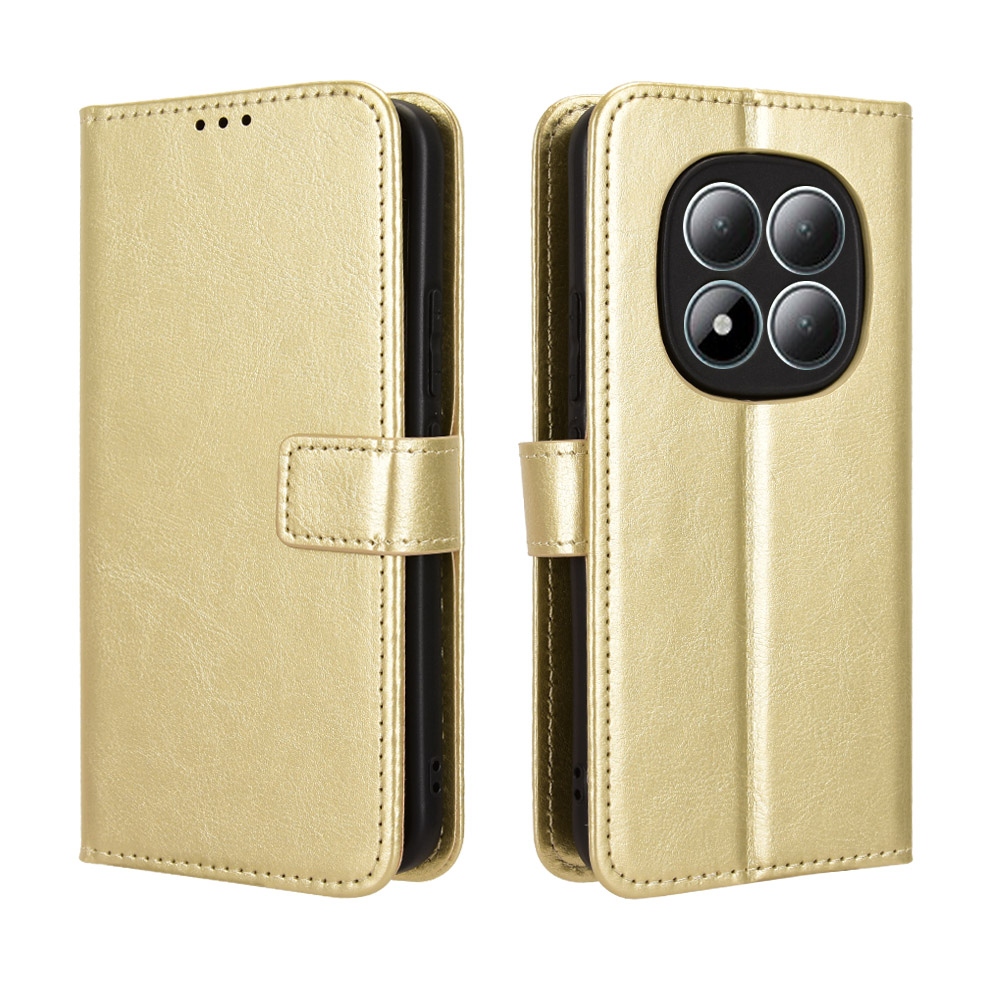 Crazy knížkové pouzdro na Xiaomi Redmi Note 15 Pro 4G - zlaté