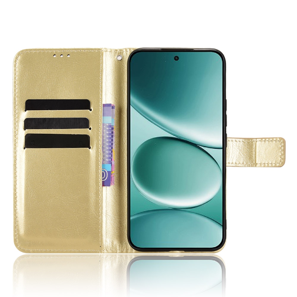 Crazy knížkové pouzdro na Xiaomi Redmi Note 15 Pro 4G - zlaté