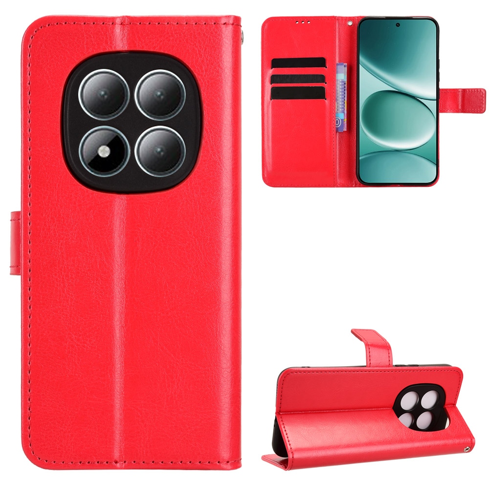 Crazy knížkové pouzdro na Xiaomi Redmi Note 15 Pro 5G - červené