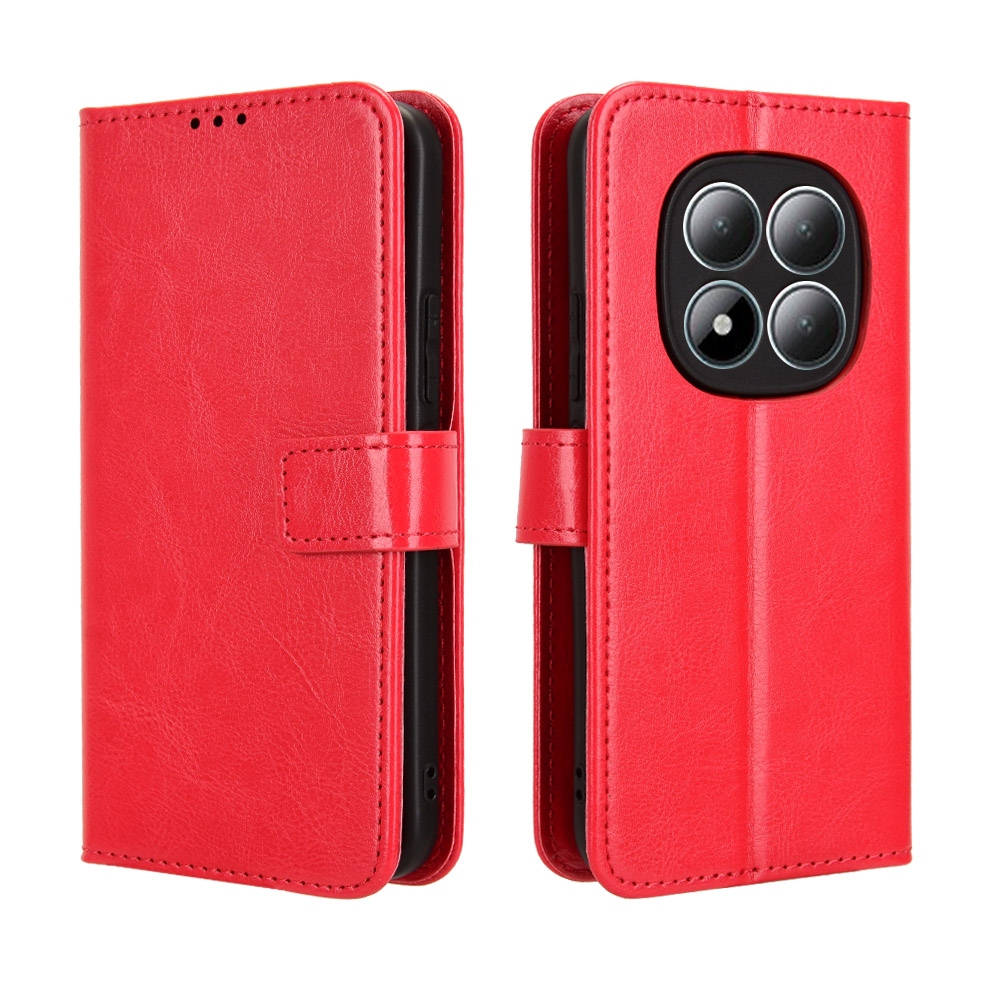 Crazy knížkové pouzdro na Xiaomi Redmi Note 15 Pro 5G - červené