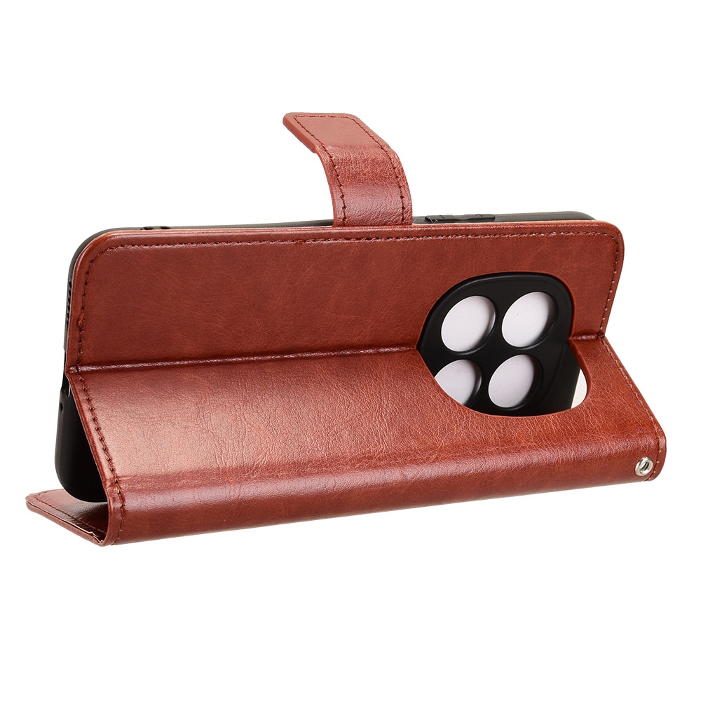 Crazy knížkové pouzdro na Xiaomi Redmi Note 15 Pro 5G - hnědé