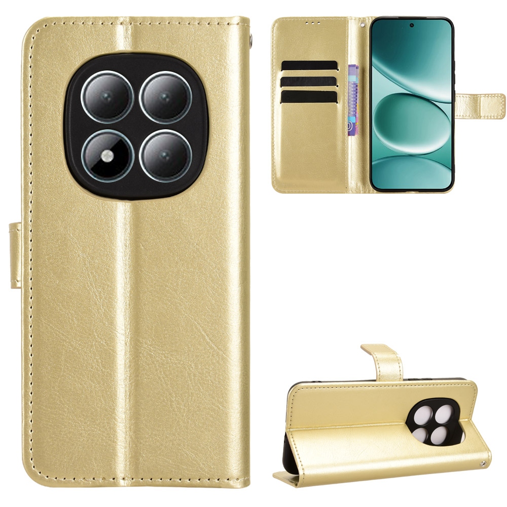 Crazy knížkové pouzdro na Xiaomi Redmi Note 15 Pro 5G - zlaté