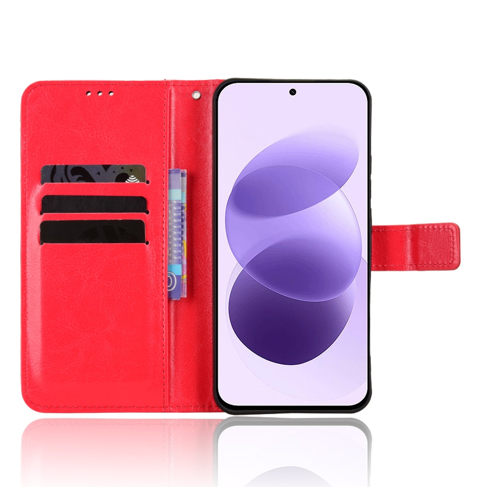 Crazy knížkové pouzdro na Xiaomi Redmi Note 17 4G/5G - červené