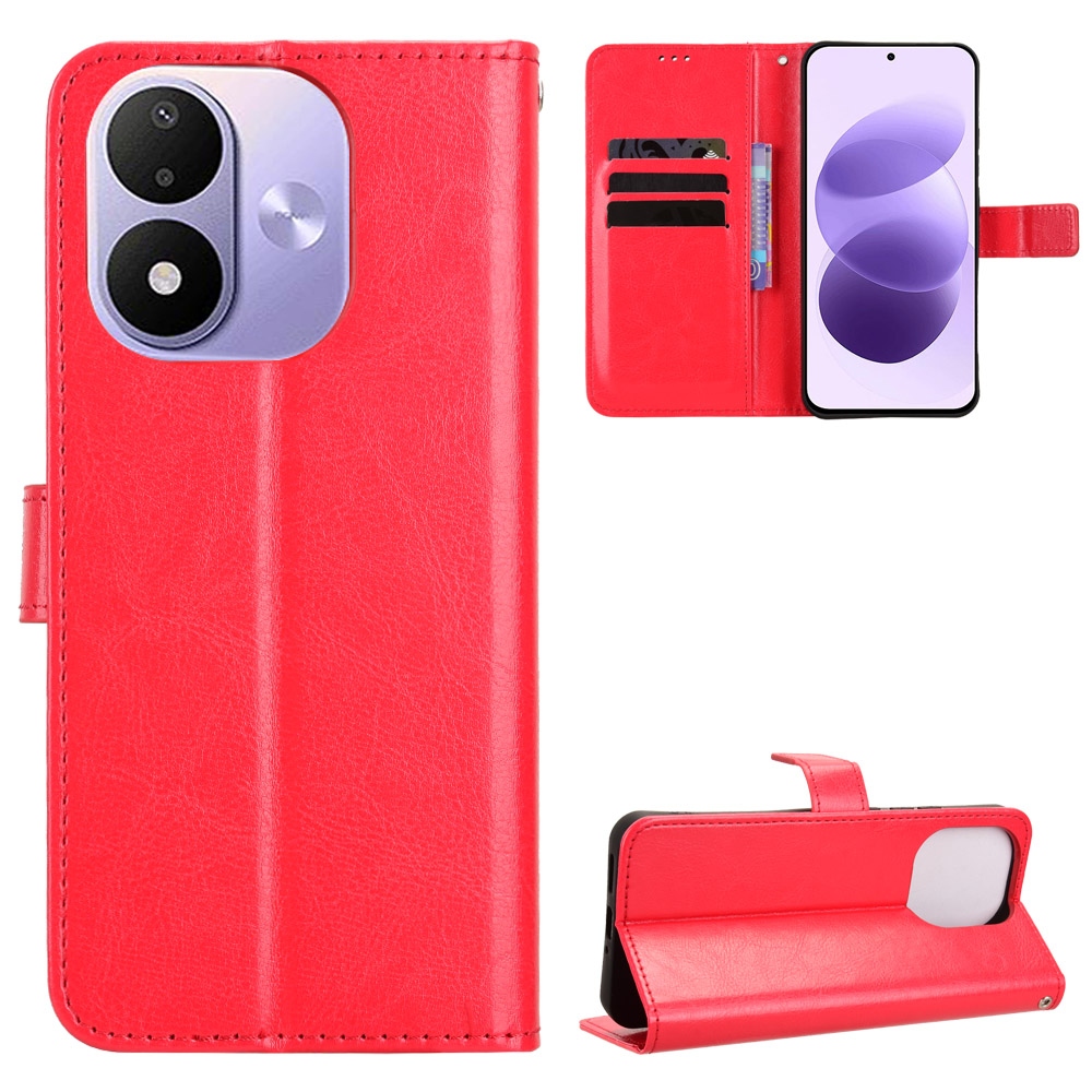 Crazy knížkové pouzdro na Xiaomi Redmi Note 17 4G/5G - červené