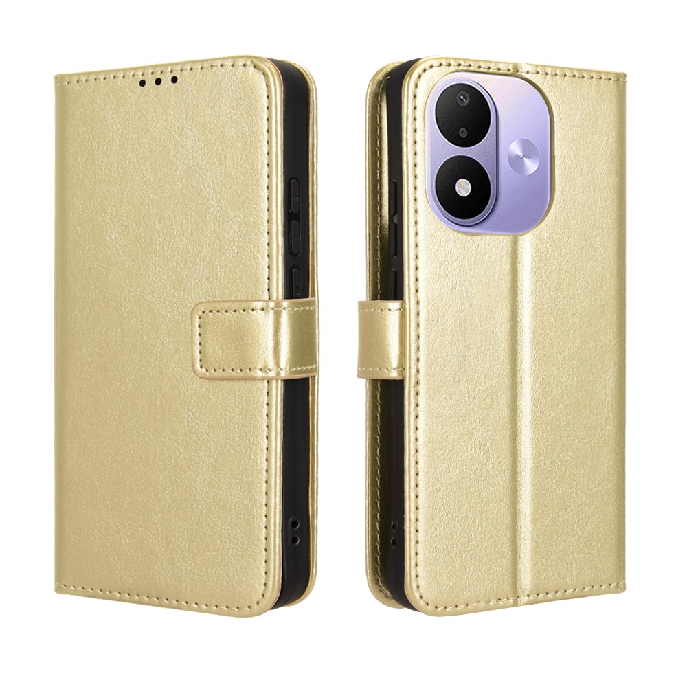 Crazy knížkové pouzdro na Xiaomi Redmi Note 17 4G/5G - zlaté
