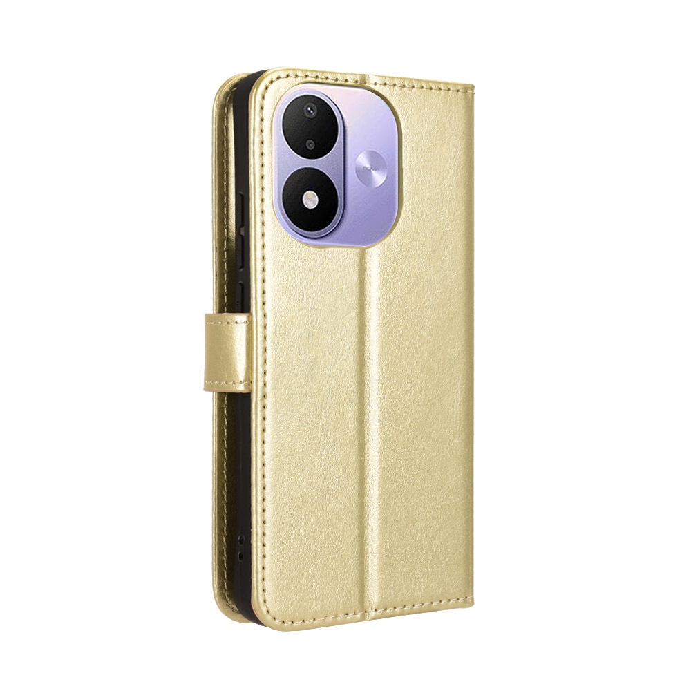 Crazy knížkové pouzdro na Xiaomi Redmi Note 17 4G/5G - zlaté