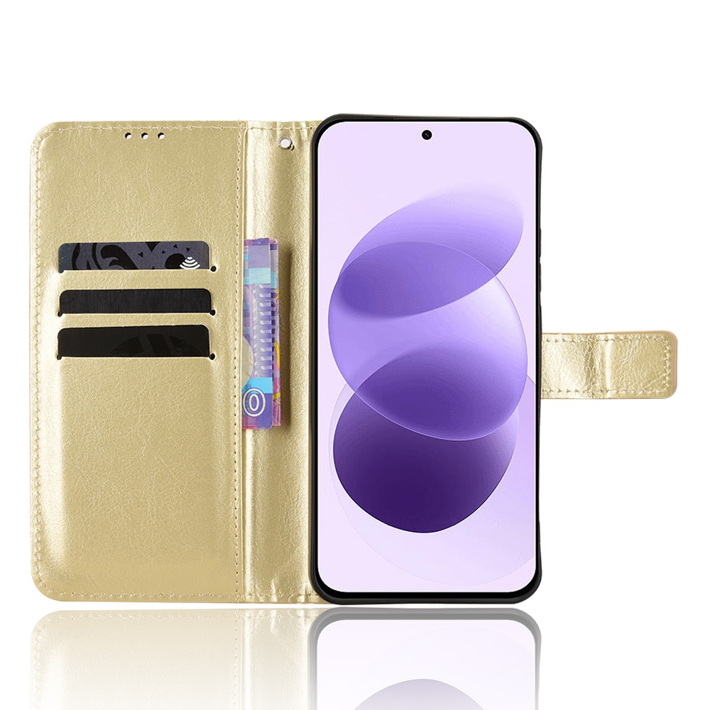 Crazy knížkové pouzdro na Xiaomi Redmi Note 17 4G/5G - zlaté