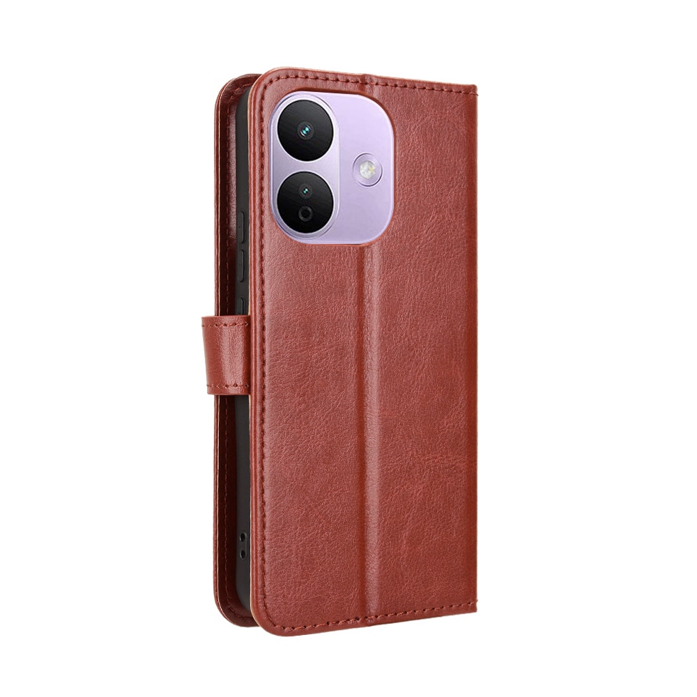 Crazy knížkové pouzdro na Xiaomi Redmi Note 17 Pro 5G - hnědé