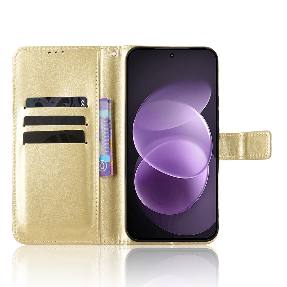 Crazy knížkové pouzdro na Xiaomi Redmi Note 17 Pro 5G - zlaté