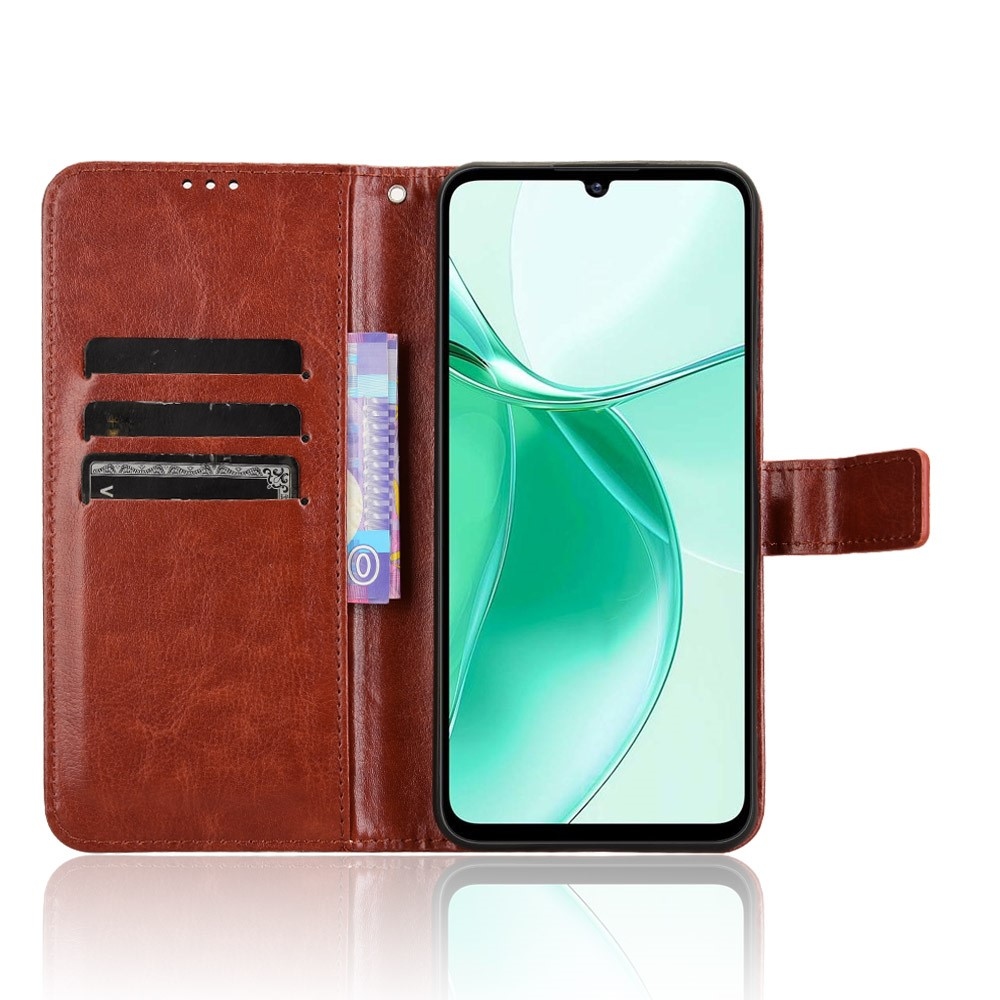 Crazy knížkové pouzdro na ZTE Blade A35 - hnědé