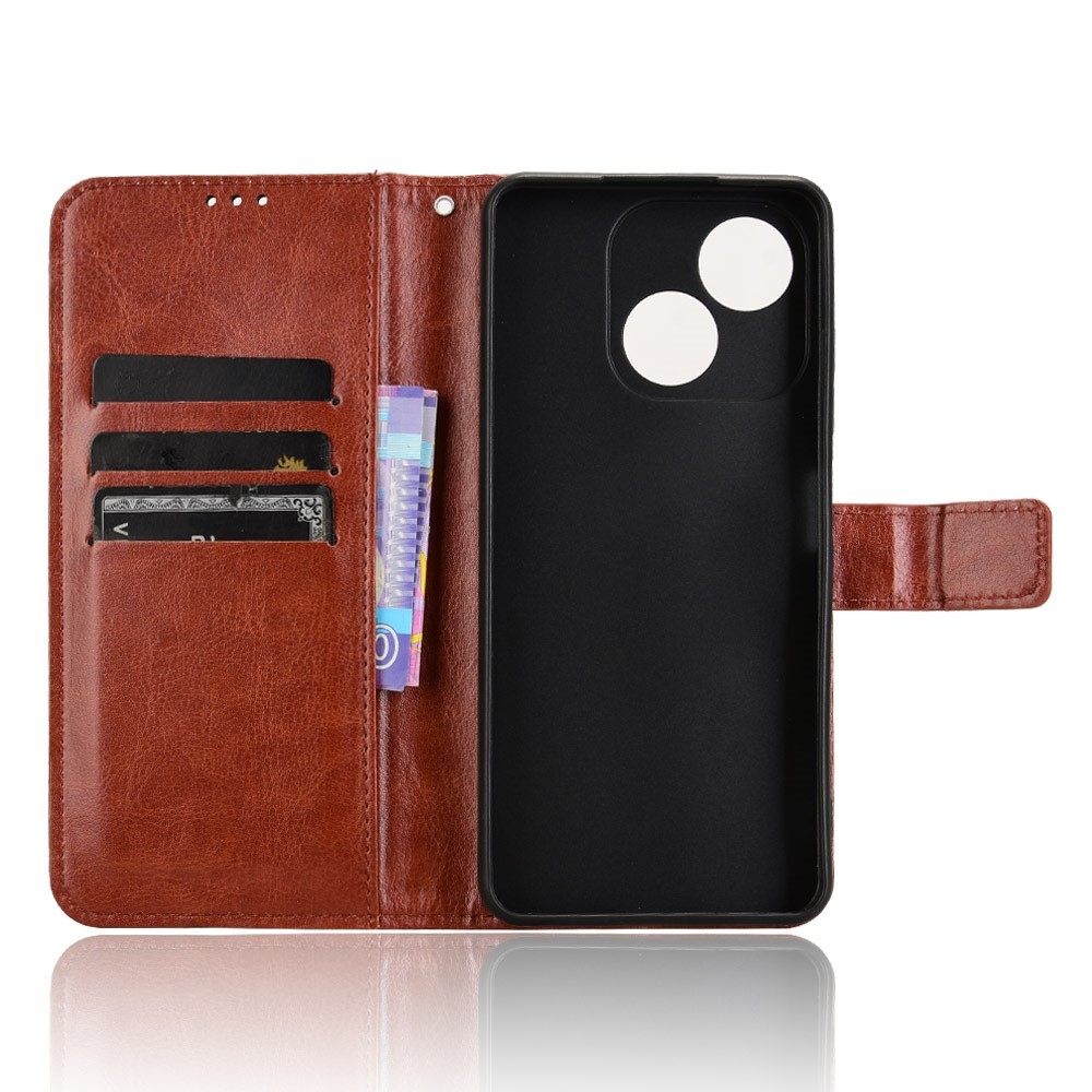Crazy knížkové pouzdro na ZTE Blade A35e - hnědé
