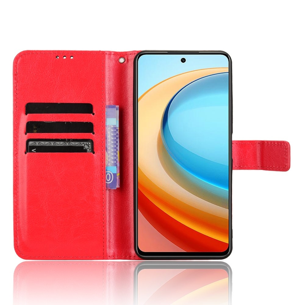 Crazy knížkové pouzdro na ZTE Blade A75 5G - červené