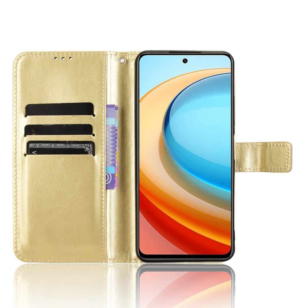 Crazy knížkové pouzdro na ZTE Blade A75 5G - zlaté